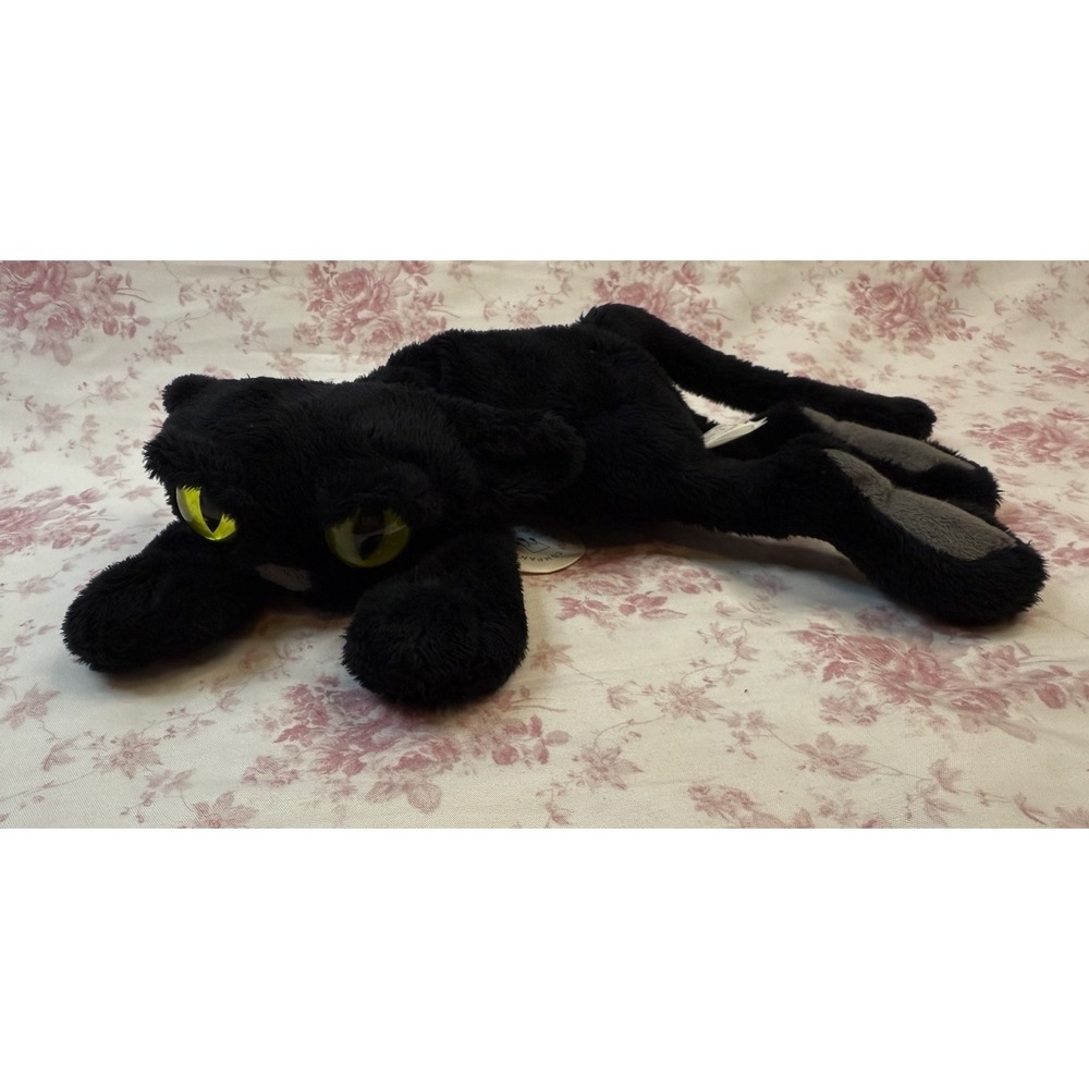 Manhattan Toy Company Lanky Cats Ziggie Black Cat Plush 14" Stuffed Animal